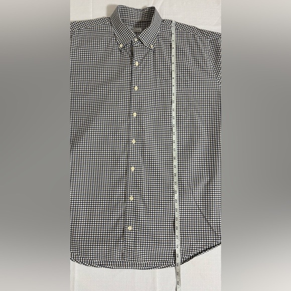 Peter Millar Brown, Blue & White Checkered Plaid Button Up Shirt Men’s XL - Picture 10 of 14